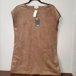 Wilfred free nori dress camel size small with pockets